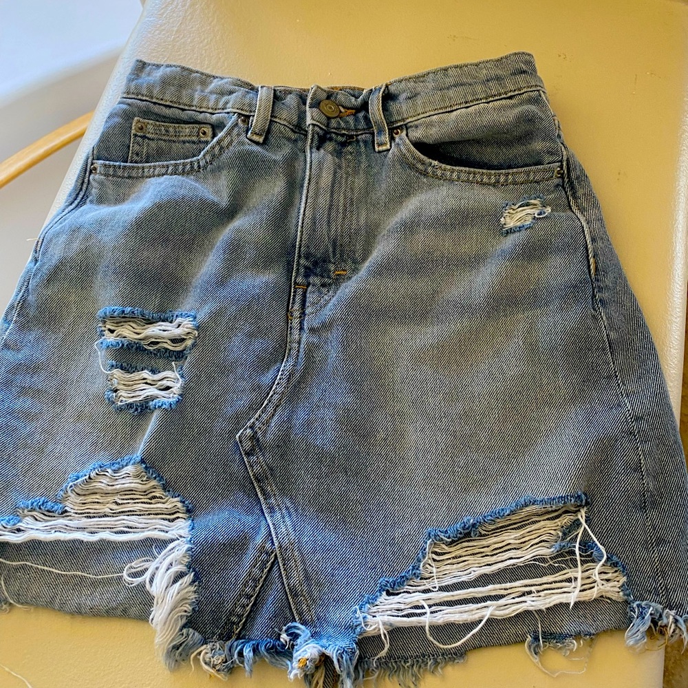 Jean mini skirt size 4